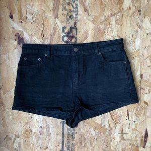 Black Asos Stretch Jean Shorts